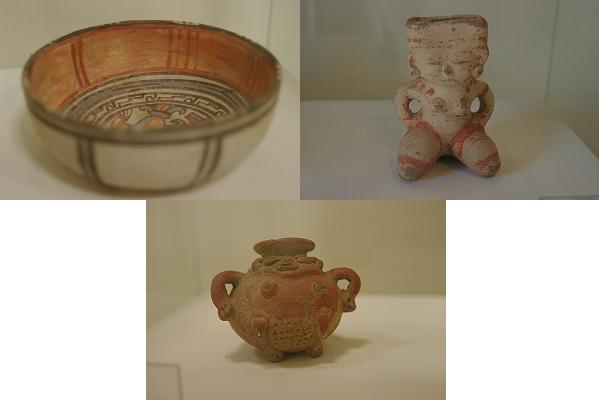Trois poteries précolombienne de Mi Museo a Granada Trois poteries précolombienne de Mi Museo a Granada
